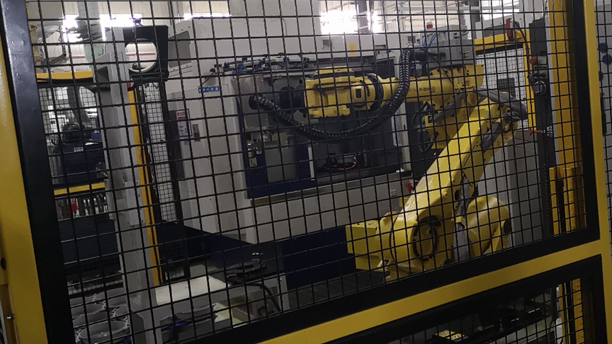 機器人機床聯線